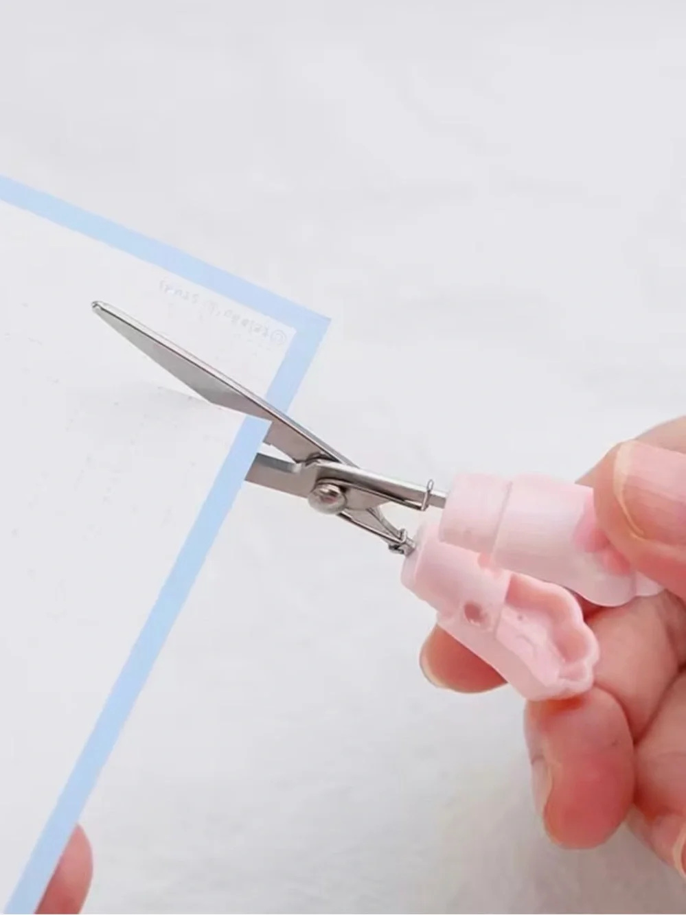 Kawaii Cat Paw Pink Folding Pocket Scissors